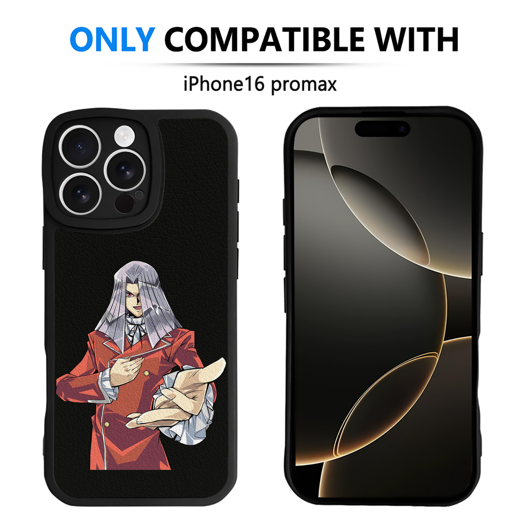 （画像用） 遊☆戯☆王 Yu-Gi-Oh! 【iPhone 16シリーズ対応】シリコンスマホケース（レザー調） 材質：シリコン
